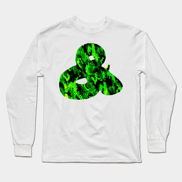 Green Army Camouflage Python Classic Graphic Long Sleeve T-Shirt by PoizonBrand